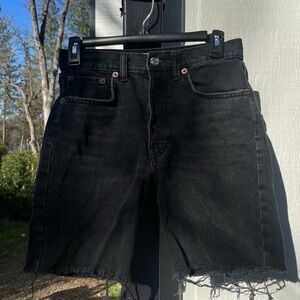 Zara Black Jean Shorts